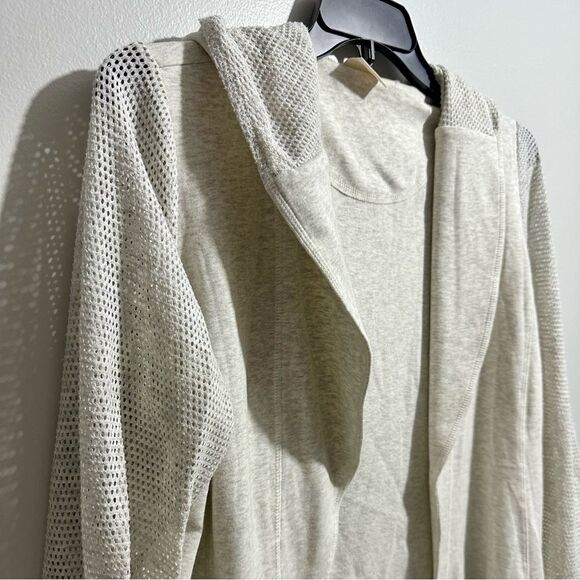 Chico's Light Gray Hooded Cardigan (412) - Picture 2 of 4